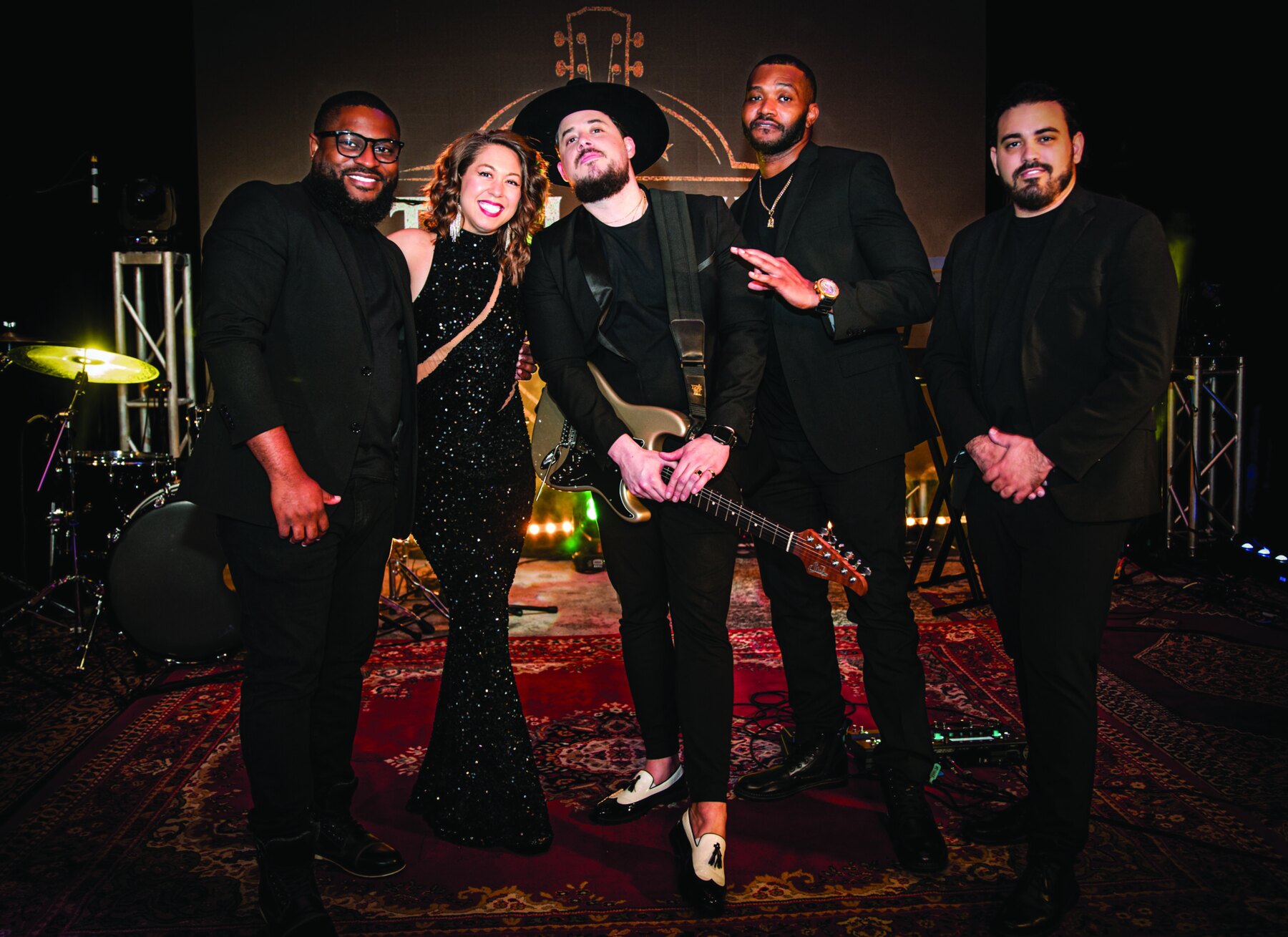 Tori & Will performing live with their band