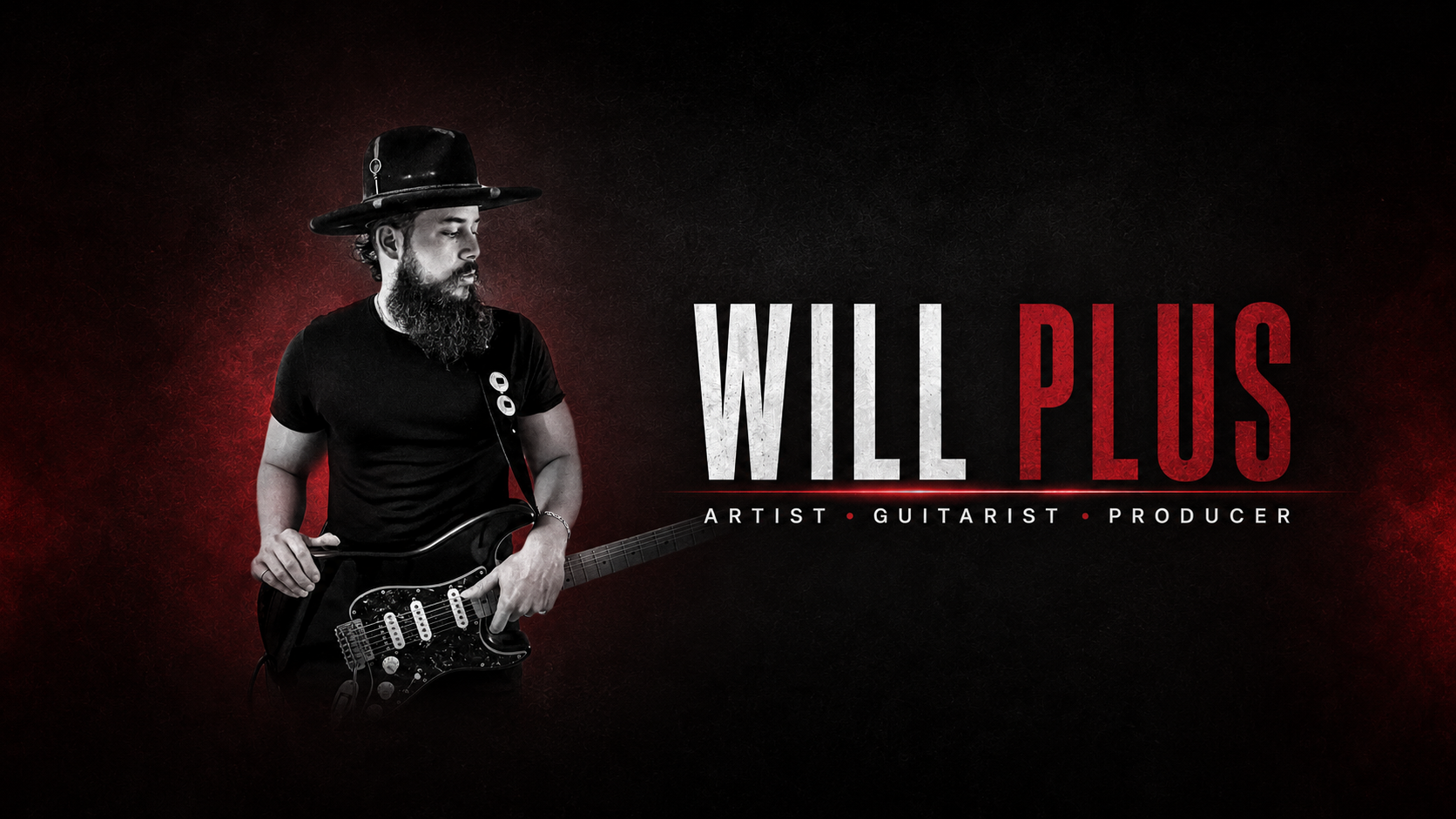 Will Plus with an electric guitar
